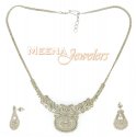 22Kt White Gold Necklace Set - Click here to buy online - 1,164 only..