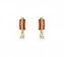 Ruby 22K Gold Earrings - Click here to buy online - 604 only..