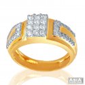 Designer Mens Genuine Diamond Ring - Click here to buy online - 2,880 only..