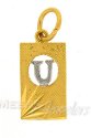 22Kt Initial Pendant (U) - Click here to buy online - 169 only..