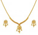 22Kt Light Necklace Set - Click here to buy online - 882 only..