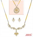 Diamond Necklace Set ( Fancy) 18Kt - Click here to buy online - 11,901 only..