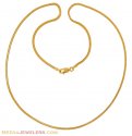 22Kt Gold Chain (20 Inches) - Click here to buy online - 496 only..