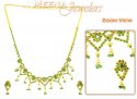Click here to View - 22Kt Gold Emerald Necklace 