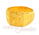 22Kt Gold OM Ring - Click here to buy online - 505 only..
