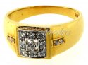 22 Kt Gold Mens Signity Ring - Click here to buy online - 349 only..