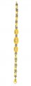 22 Kt Gold Two tone Bracelet - Click here to buy online - 437 only..