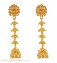 Gold Earrings with Hangings - Click here to buy online - 514 only..