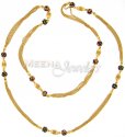 22 Kt Gold Fancy Long Chain with Meenakari - Click here to buy online - 1,014 only..