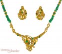 Emerald and Pearl Necklace Set