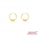 22K Gold Hoop Earrings - Click here to buy online - 452 only..