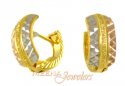 3 Tone Clip On Earrings - Click here to buy online - 128 only..