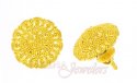 22K Gold Earrings  (Filigree) - Click here to buy online - 215 only..
