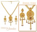 Click here to View - Antique Designer Gold Necklace Set 