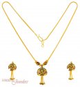 22K Gold Necklace Set - Click here to buy online - 551 only..