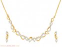 Click here to View - Diamond Necklace Set (18 K Gold) 