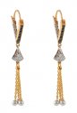 22K Fancy Hoop Earrings