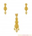 Click here to View - 22K Filigree Pendant Set 
