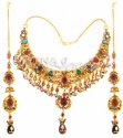 22 Kt Gold Antique Set - Click here to buy online - 4,168 only..