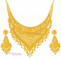 22Kt Filigree Bridal Set - Click here to buy online - 3,766 only..