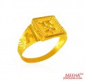 22k Gold Mens Thin Ring  - Click here to buy online - 262 only..