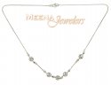 22kt white Gold Chain (Necklace) with CZ - Click here to buy online - 279 only..