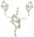 Genuine Diamond Pendant Set - Click here to buy online - 1,631 only..