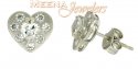 18Kt White Gold Earring - Click here to buy online - 125 only..