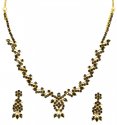 22Kt Gold Sapphire Necklace Set  - Click here to buy online - 1,473 only..