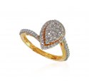 18k Yellow Gold Diamond Ring - Click here to buy online - 1,703 only..
