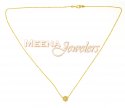 Click here to View - 22kt Gold Chain (Necklace) with CZ 