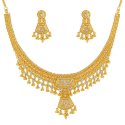 Click here to View - Gold Two Tone Necklace Set(22k) 