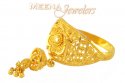 22K Gold Ladies Filigree Ring - Click here to buy online - 259 only..