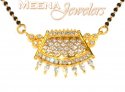 18Kt Gold Diamond Mangalsutra - Click here to buy online - 2,350 only..