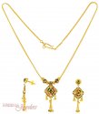 Gold Designer Necklace Set - Click here to buy online - 700 only..