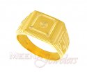 22Kt Gold Mens Ring - Click here to buy online - 341 only..