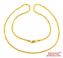 Box Chain in 16 inch 22k Gold - Click here to buy online - 554 only..