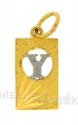 22Kt Initial Pendant (Y) - Click here to buy online - 67 only..