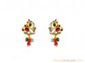 22k Designer Precious Stone Earring