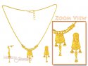 22K Gold Necklace Set - Click here to buy online - 642 only..