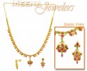 Click here to View - Ruby and Emerald Necklace (22Kt Gold) 