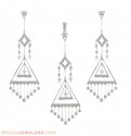 18K Designer Pendant Set - Click here to buy online - 1,351 only..