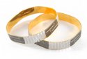 22 Kt Gold Twotone Bangle - Click here to buy online - 2,356 only..