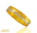 22kt Gold Two Tone Band - Click here to buy online - 282 only..