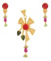Click here to View - 22Kt Fancy Pendant Set 