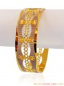 Fancy 22K Two Tone Bangle (1PC) - Click here to buy online - 3,840 only..