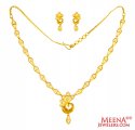 22 Karat Gold Necklace Set - Click here to buy online - 2,028 only..