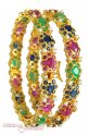 Click here to View - Gold Gold Bangles with Precious Stones 
