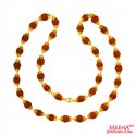 22kt Gold Rudraksh chain - Click here to buy online - 3,274 only..