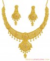22K Gold Exclusive Necklace Set - Click here to buy online - 3,321 only..